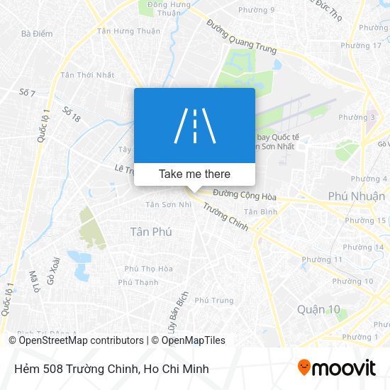 Hẻm 508 Trường Chinh map