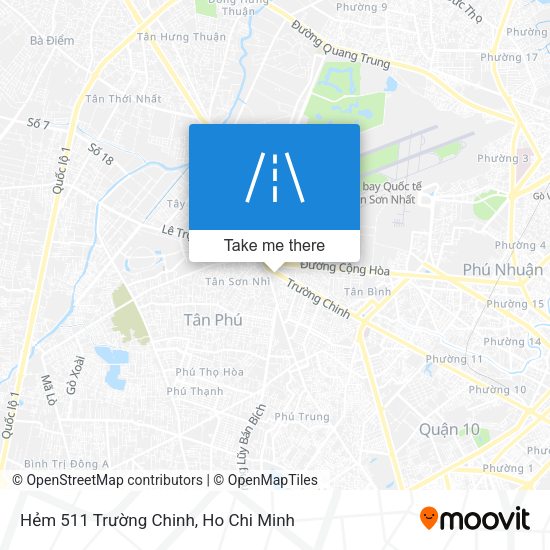 Hẻm 511 Trường Chinh map