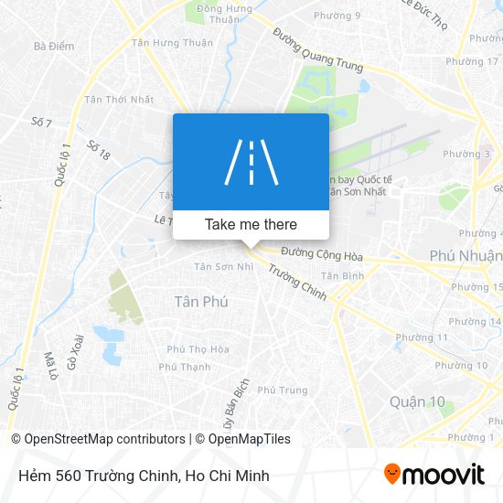 Hẻm 560 Trường Chinh map