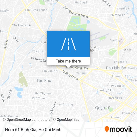 Hẻm 61 Bình Giã map
