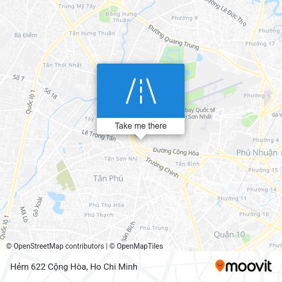 Hẻm 622 Cộng Hòa map