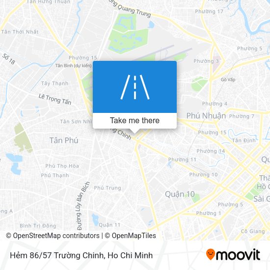 Hẻm 86/57 Trường Chinh map