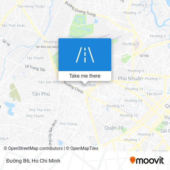 Đường B6 map