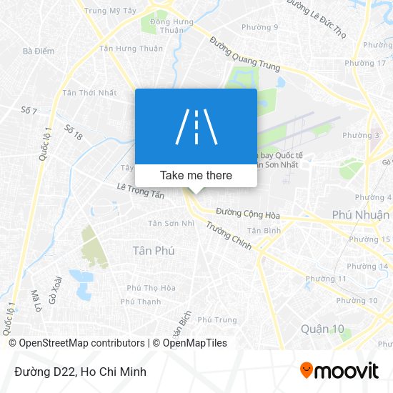 Đường D22 map