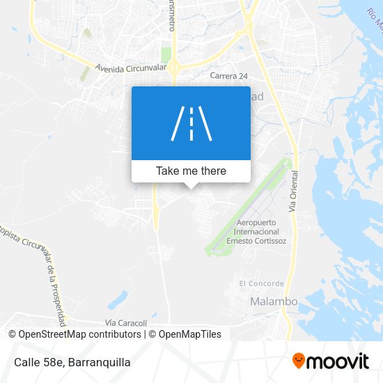 Mapa de Calle 58e