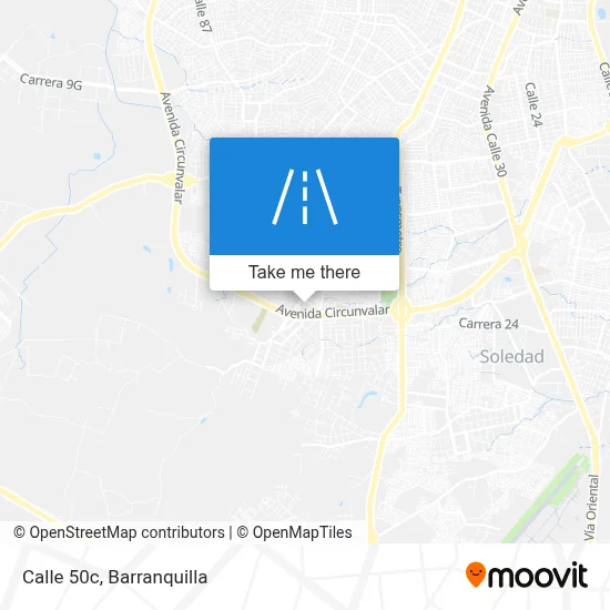 Calle 50c map