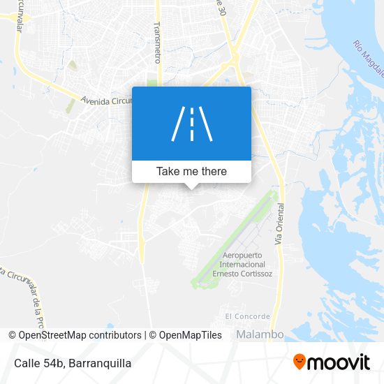 Calle 54b map