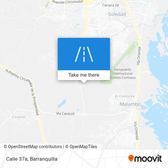 Calle 37a map
