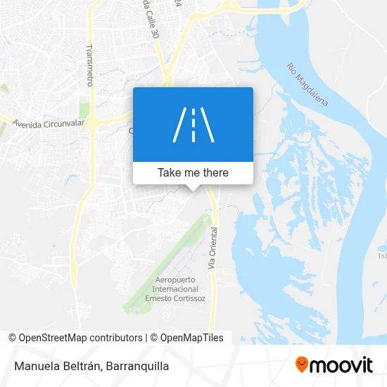 Manuela Beltrán map