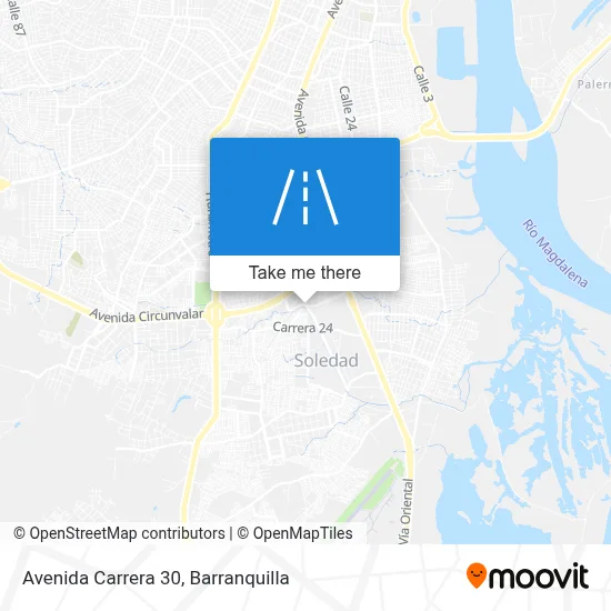 Mapa de Avenida Carrera 30