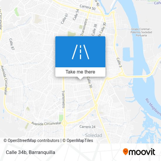 Calle 34b map