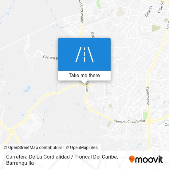 Carretera De La Cordialidad / Troncal Del Caribe map