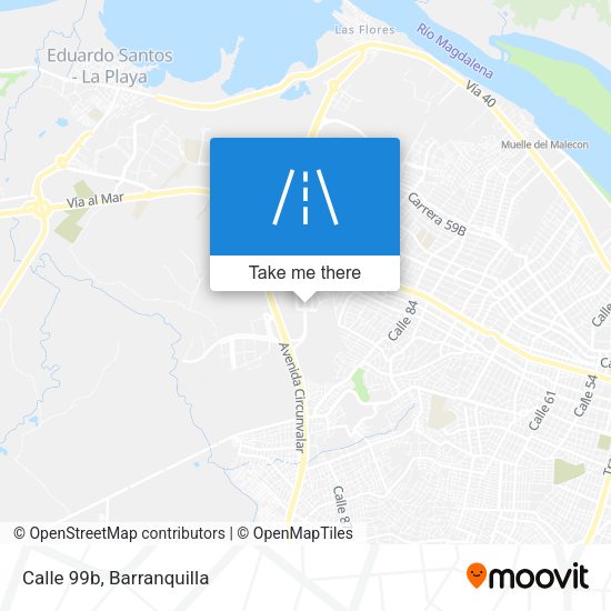 Mapa de Calle 99b