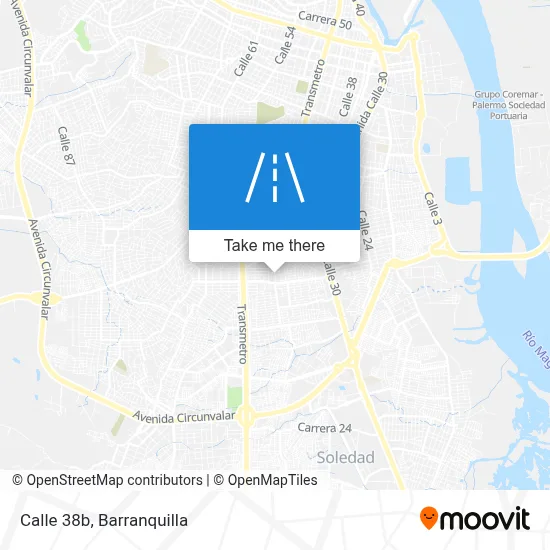 Calle 38b map