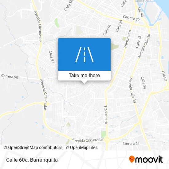 Calle 60a map