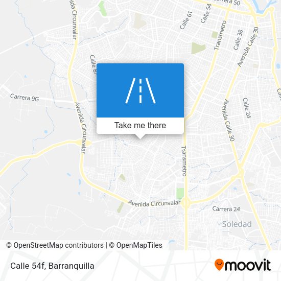 Mapa de Calle 54f