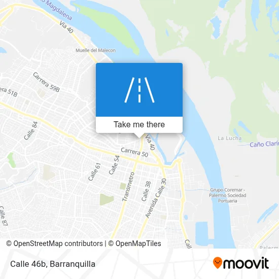 Calle 46b map