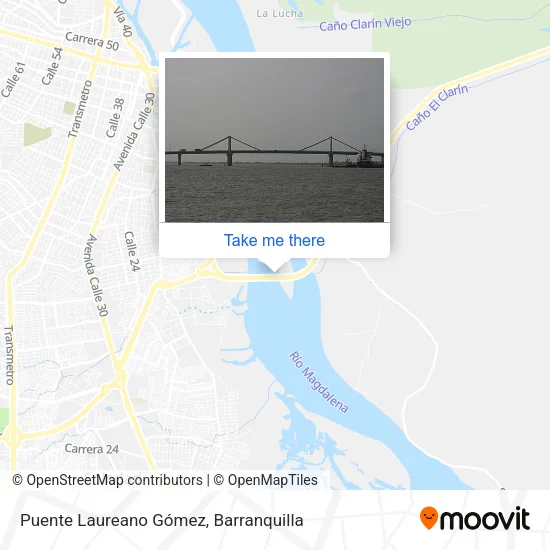 Puente Laureano Gómez map