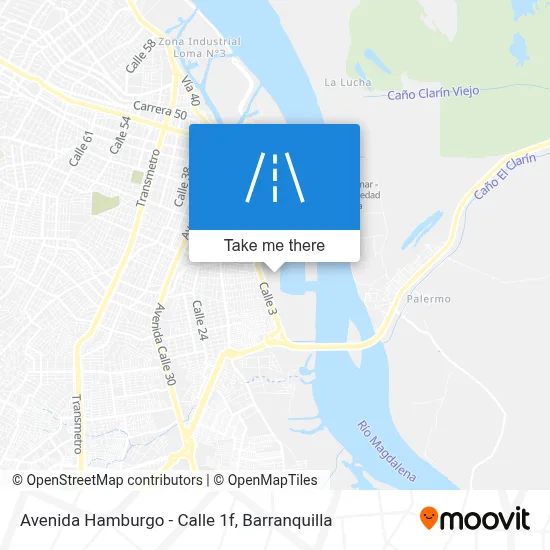 Avenida Hamburgo - Calle 1f map