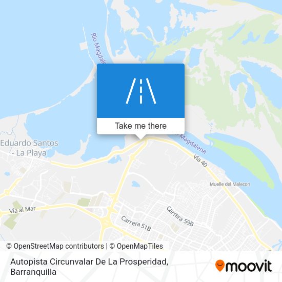 Mapa de Autopista Circunvalar De La Prosperidad