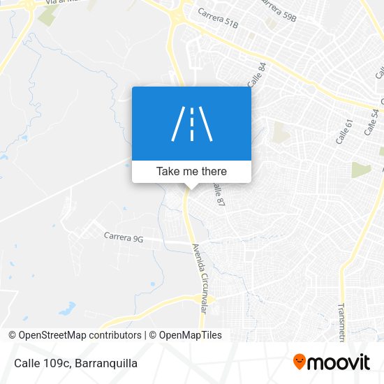 Mapa de Calle 109c