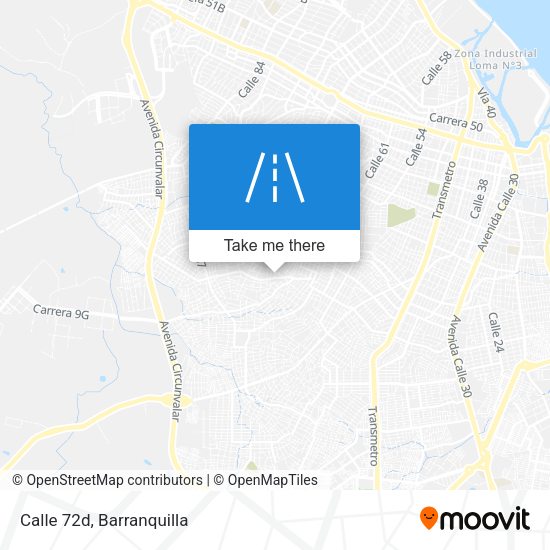 Calle 72d map