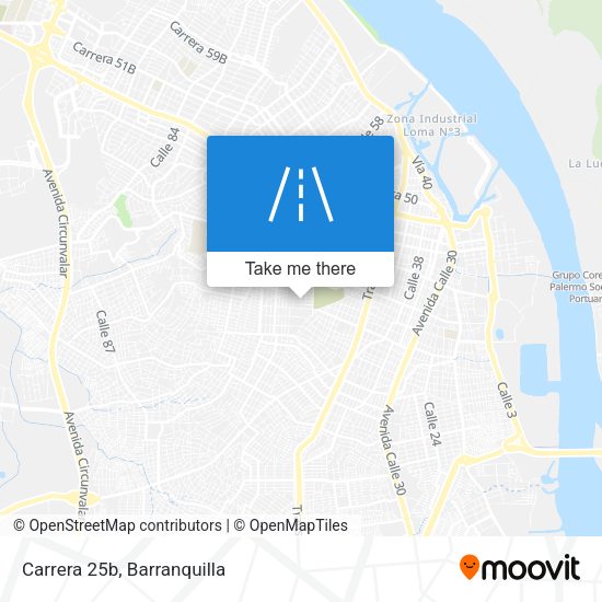 Carrera 25b map