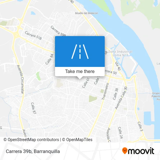 Carrera 39b map