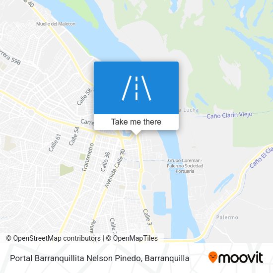 Portal Barranquillita Nelson Pinedo map