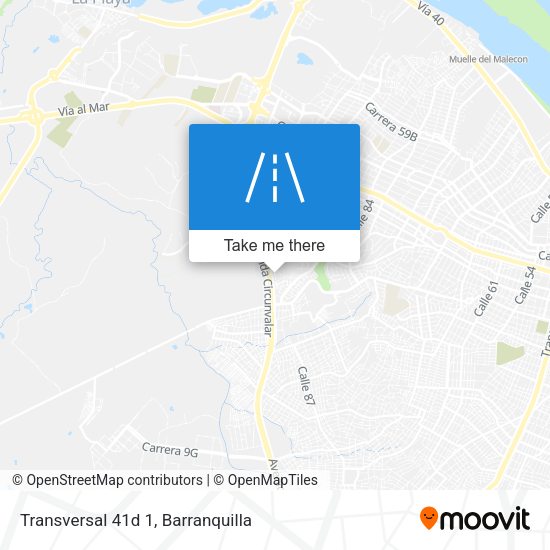 Mapa de Transversal 41d 1