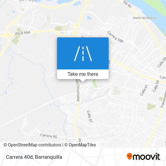 Carrera 40d map