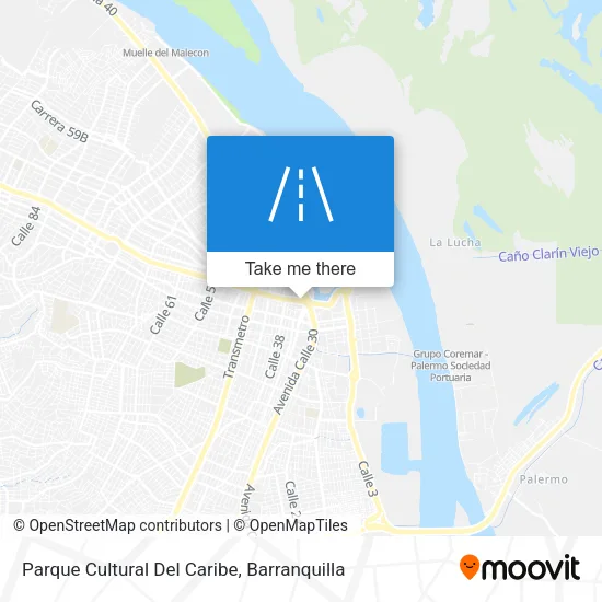 Parque Cultural Del Caribe map