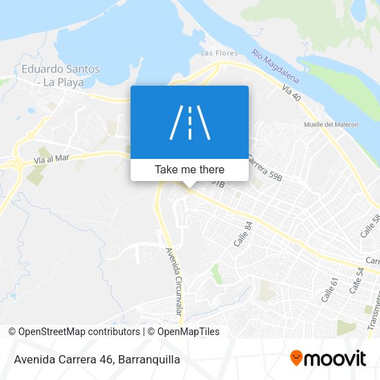 Avenida Carrera 46 map