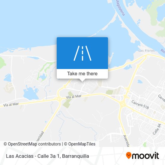 Las Acacias - Calle 3a 1 map