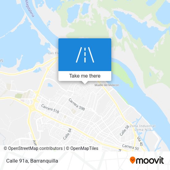 Mapa de Calle 91a