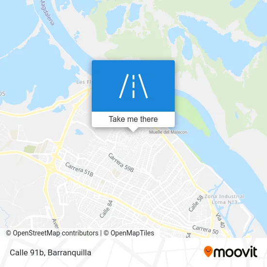 Calle 91b map