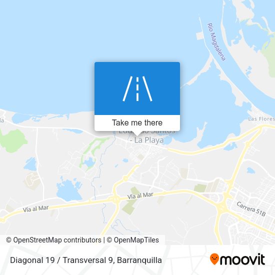 Mapa de Diagonal 19 / Transversal 9