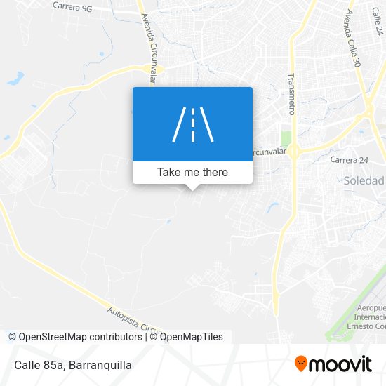 Calle 85a map
