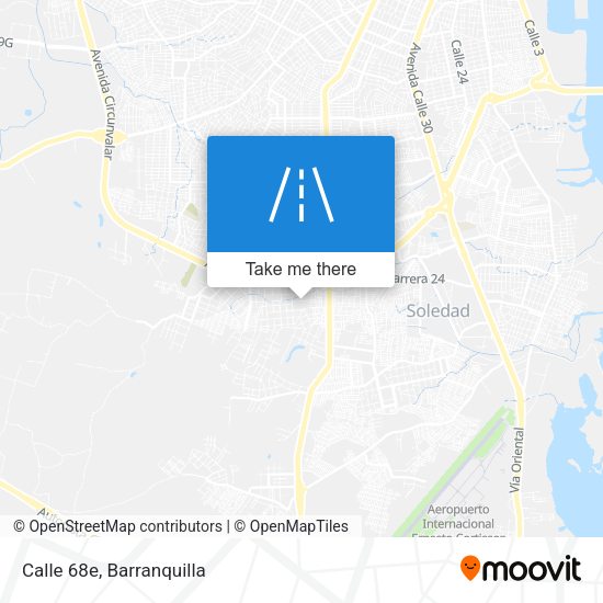 Mapa de Calle 68e