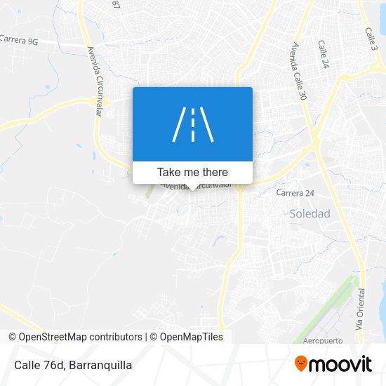 Calle 76d map