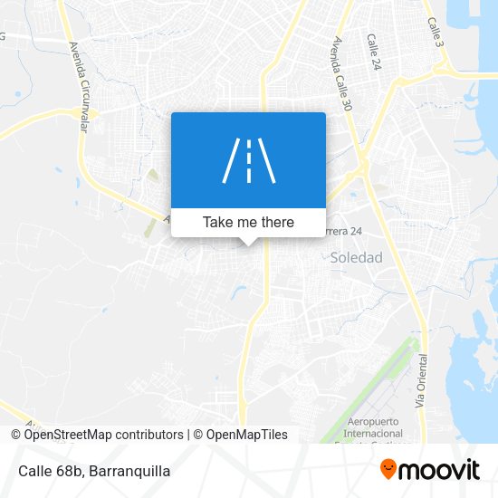 Calle 68b map