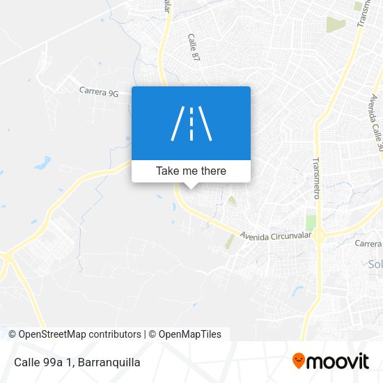 Calle 99a 1 map