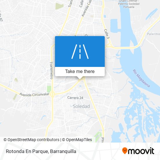Mapa de Rotonda En Parque