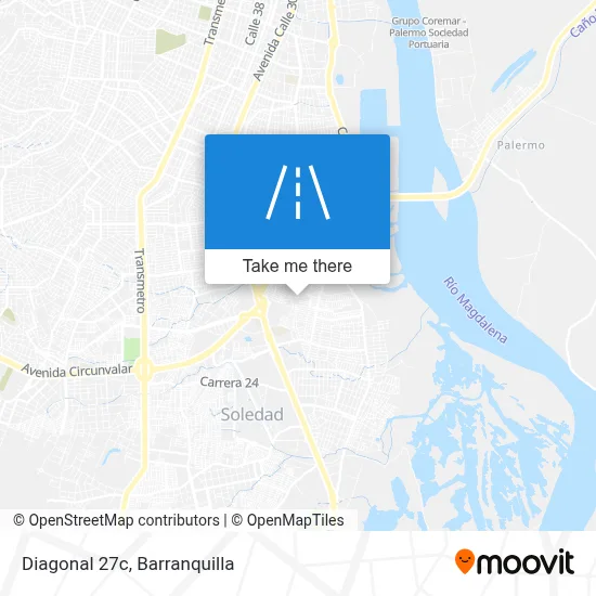 Mapa de Diagonal 27c