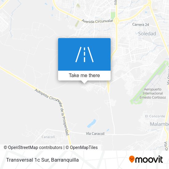 Transversal 1c Sur map