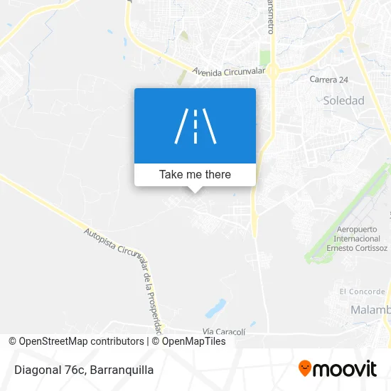 Diagonal 76c map