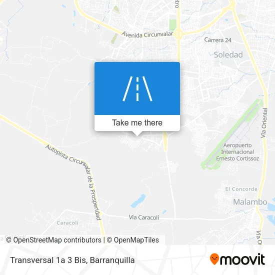 Mapa de Transversal 1a 3 Bis