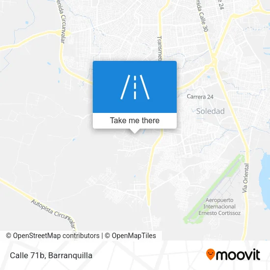 Calle 71b map
