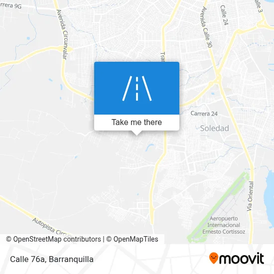 Calle 76a map