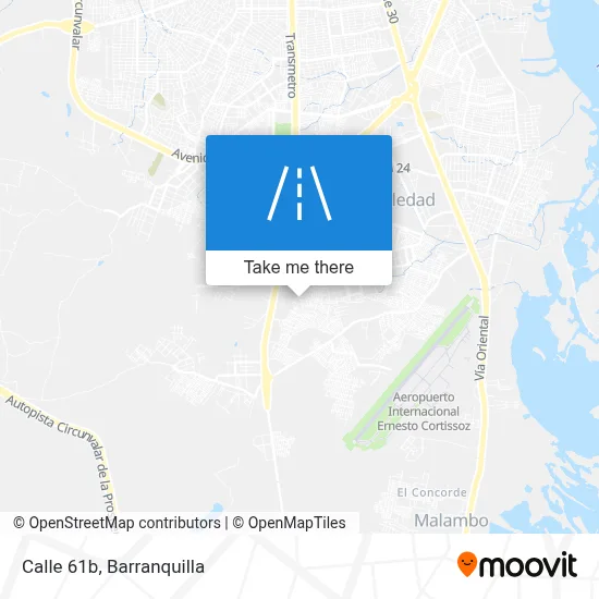 Calle 61b map